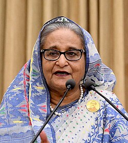 Sheikh Hasina in 2024