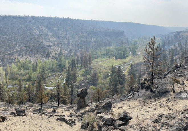 Flat Fire Burns Land Trust Preserves